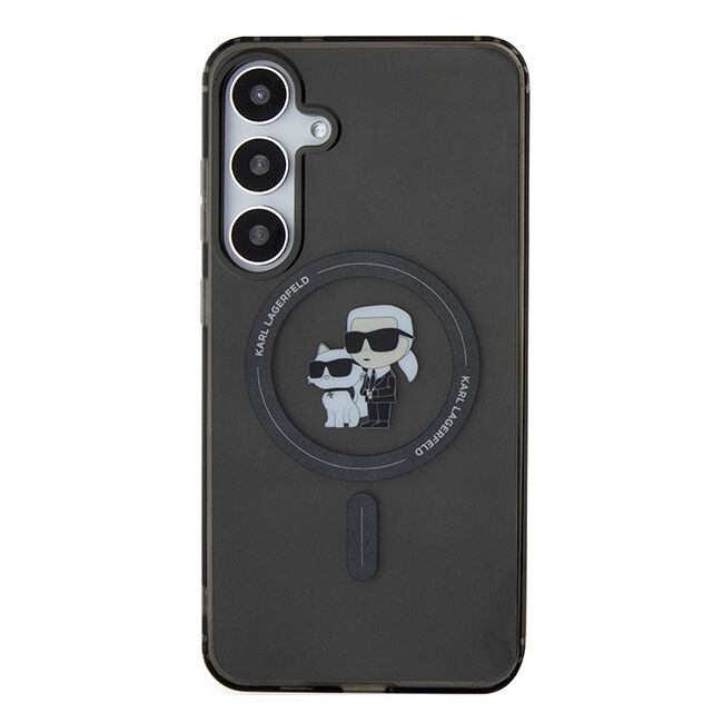 Husa premium pentru  Samsung Galaxy S24 Ultra Karl Lagerfeld compatibila Magsafe - Negru denim
