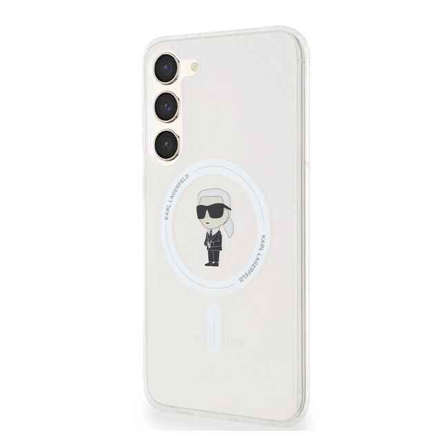 Husa premium pentru  Samsung Galaxy S24 Ultra Karl Lagerfeld compatibila Magsafe - Transparent