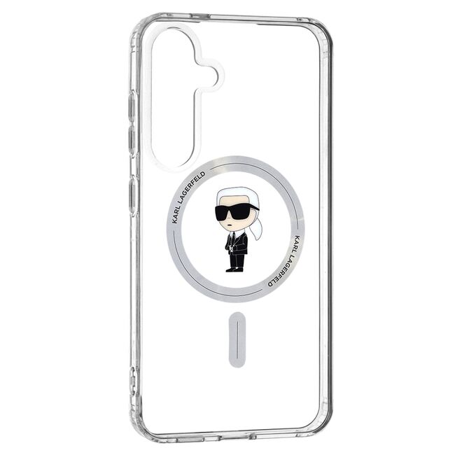 Husa premium pentru  Samsung Galaxy S24 Ultra Karl Lagerfeld compatibila Magsafe - Transparent