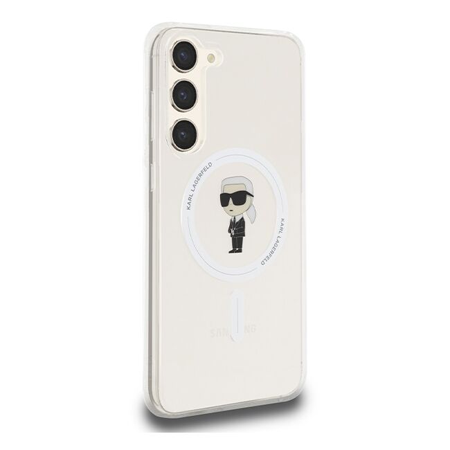 Husa premium pentru  Samsung Galaxy S24 Ultra Karl Lagerfeld compatibila Magsafe - Transparent