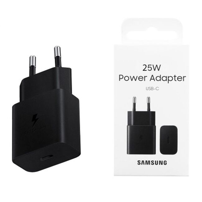Incarcator original Samsung Type-C 25W, EP-T2510NBEGWW, negru