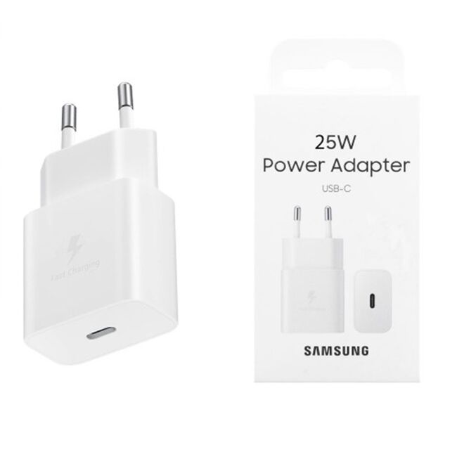 Incarcator original Samsung Type-C 25W, EP-T2510NWEGWW, alb
