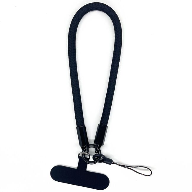 Snur telefon universal Techsuit Rope Wrist Strap RWS2-03, negru