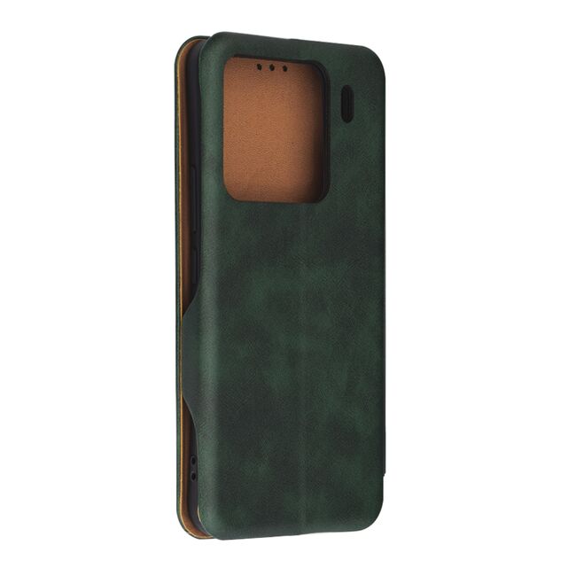 Husa tip carte pentru Xiaomi 15 Smart Wallet fata - spate protectie 360 - Verde