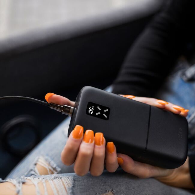 Baterie externa 2x USB, Type-C, 20W, 30000 mAh, LCD Display Fixed Power Bank Zen, FIXZEN-30-BK