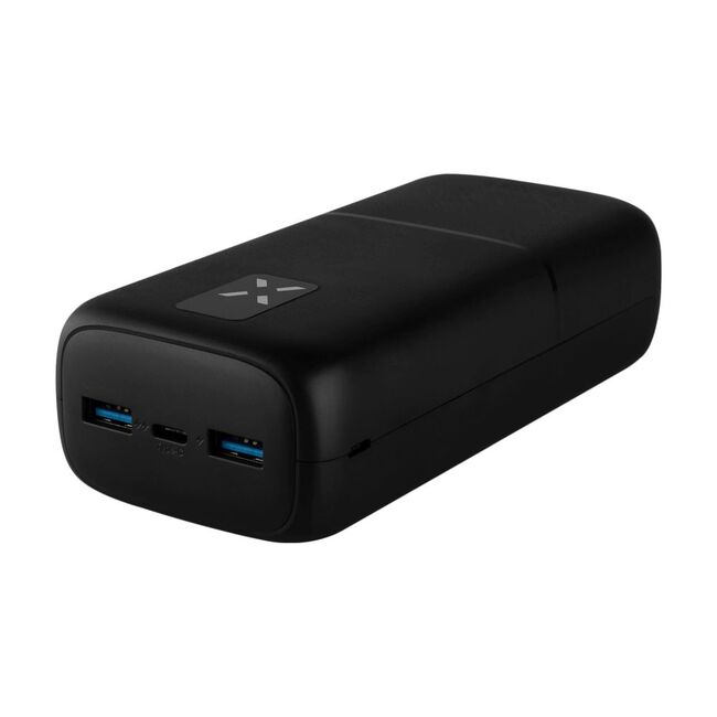Baterie externa 2x USB, Type-C, 20W, 30000 mAh, LCD Display Fixed Power Bank Zen, FIXZEN-30-BK