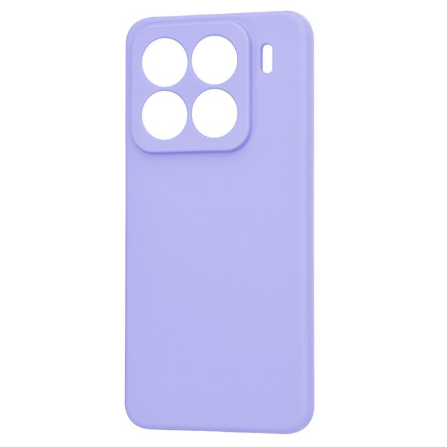 Husa pentru  Xiaomi 15 Pro Liquid Silicone, subțire, captusita cu microfibra, anti amprentă, protectie cameră foto, Lavanda