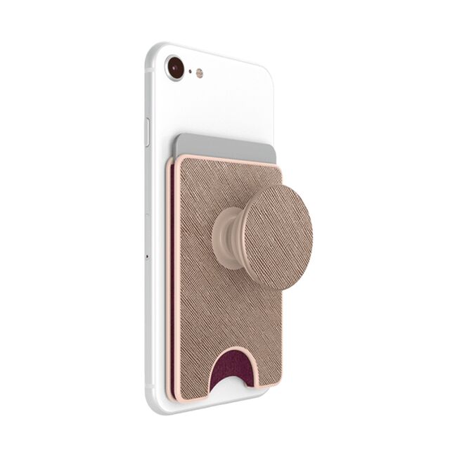 Popsockets original, PopWallet, Saffiano Rose Gold