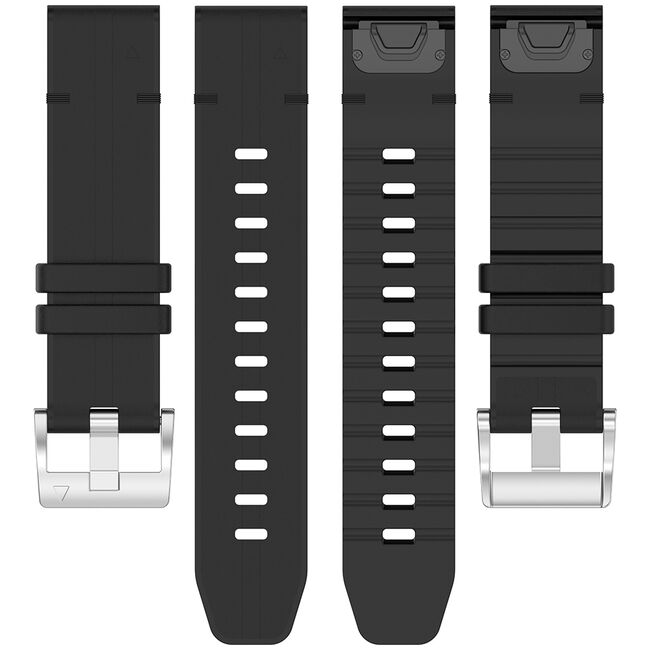 Curea pentru Garmin Fenix 5/5 Plus 6/6 Pro/7/Forerunner 935/945/955/Approach S60/S62 22 mm Quickfit Premium - Negru