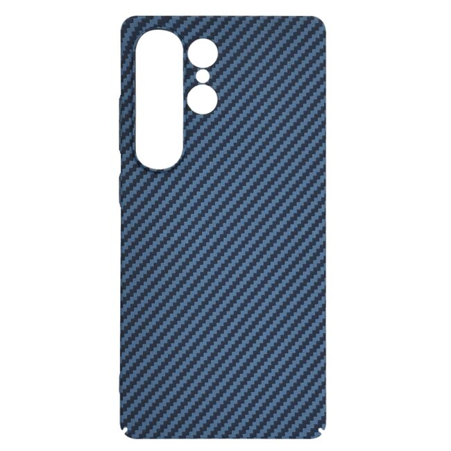 Husa pentru  Samsung Galaxy S25 Ultra CarbonFiber UltraSlim, Lightweight, Albastru
