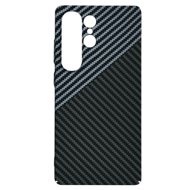 Husa pentru  Samsung Galaxy S25 Ultra CarbonFiber UltraSlim, Lightweight, Gri