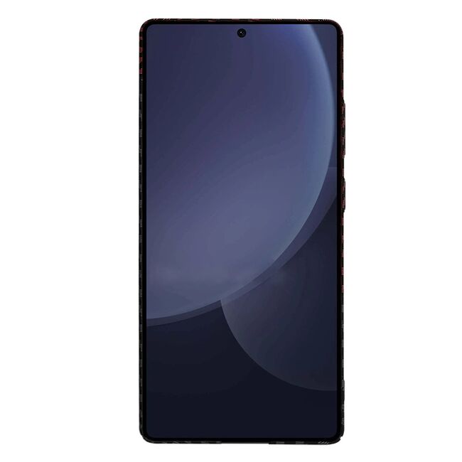 Husa pentru  Samsung Galaxy S25 Ultra CarbonFiber UltraSlim, Lightweight, Rosu inchis