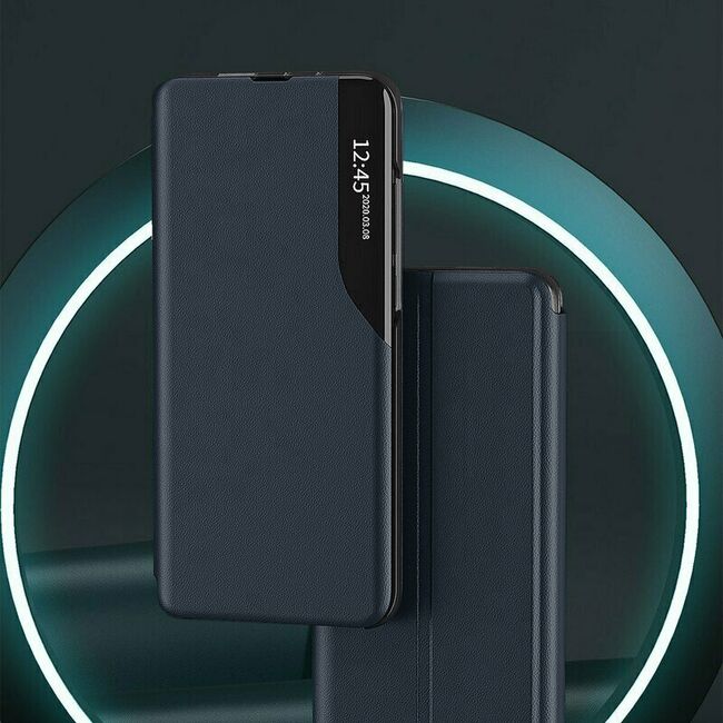 Husa pentru  Samsung Galaxy S25 Ultra tip carte, Smart View, Albastru