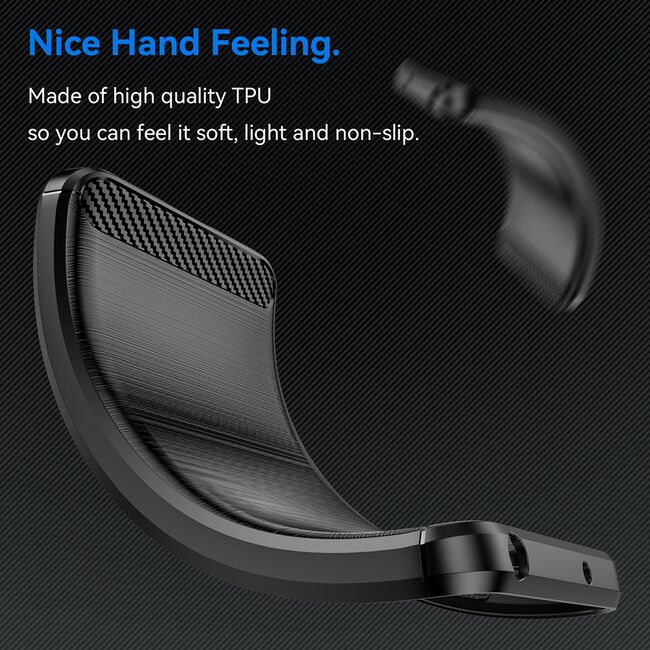 Husa pentru Realme GT 7 Pro Carbon Liquid Silicone, Albastru