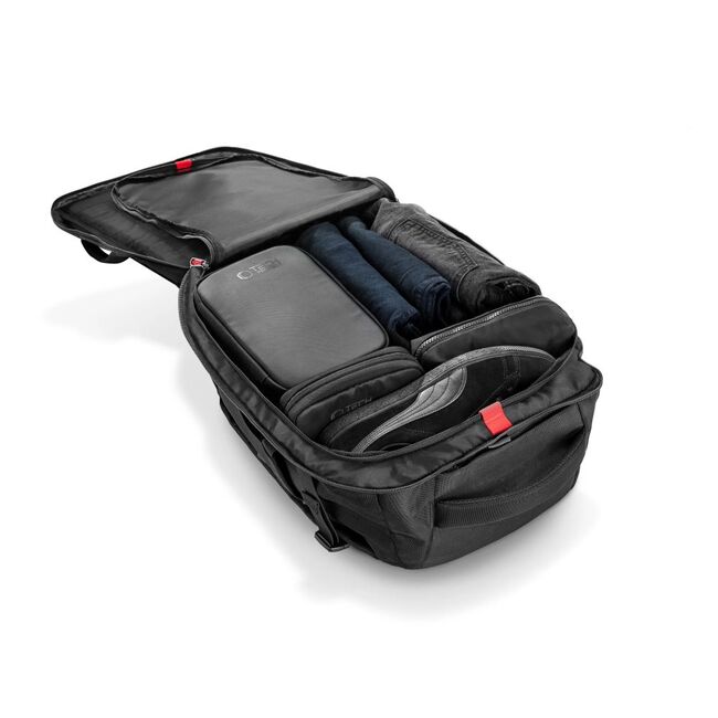 Rucsac Defender S40 pentru Laptop 40L si accesorii, Negru – Rucsac Premium de Călătorie, Multifuncțional și Durabil cu Protecție Superioară pentru Echipamentele Tale