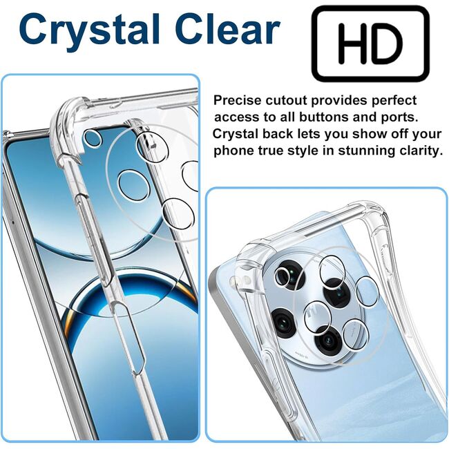 Husa pentru  OPPO Find X8 Pro Slim Anti-Shock 1.5mm reinforced 4 corners, Transparent