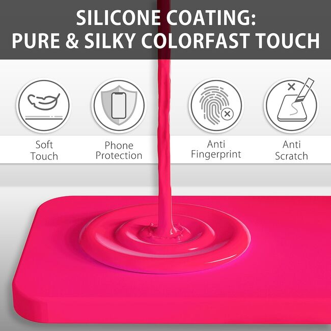 Husa pentru  Samsung Galaxy S25+ Liquid Silicone, subțire, captusita cu microfibra, anti amprentă, protectie cameră foto, Fucsia