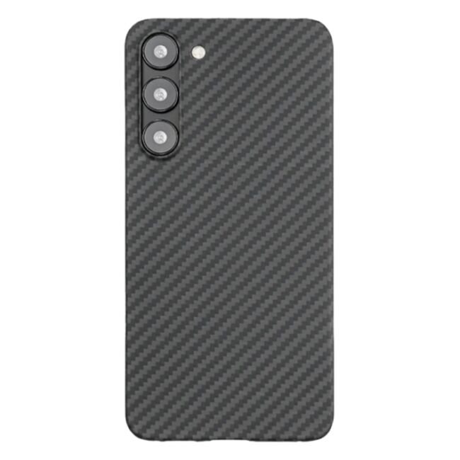 Husa pentru  Samsung Galaxy S23 compatibila MagSafe High Grade Aramid Fiber Series - negru royal
