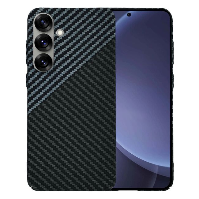 Husa pentru  Samsung Galaxy S25+ CarbonFiber UltraSlim, Lightweight, Gri