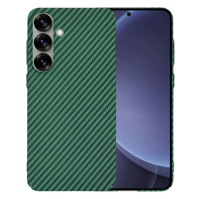Husa pentru  Samsung Galaxy S25+ CarbonFiber UltraSlim, Lightweight, Verde