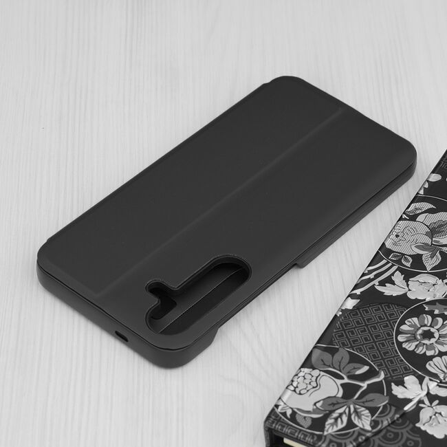 Husa pentru  Samsung Galaxy S25+ tip carte, Smart View, Negru