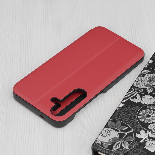Husa pentru  Samsung Galaxy S25+ tip carte, Smart View, Rosu