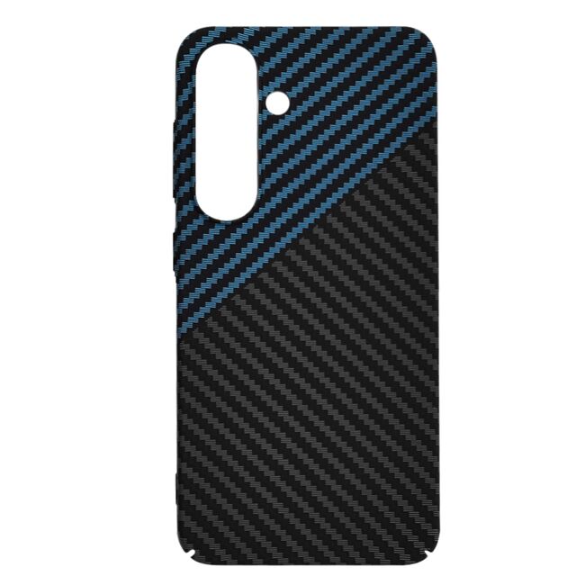 Husa pentru  Samsung Galaxy S25 CarbonFiber UltraSlim, Lightweight, Albastru inchis