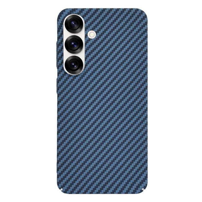 Husa pentru  Samsung Galaxy S25 CarbonFiber UltraSlim, Lightweight, Albastru