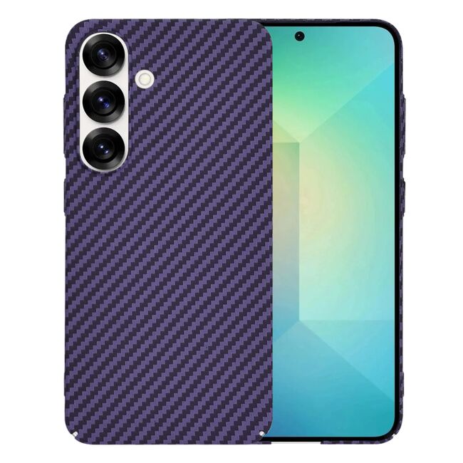 Husa pentru  Samsung Galaxy S25 CarbonFiber UltraSlim, Lightweight, Mov