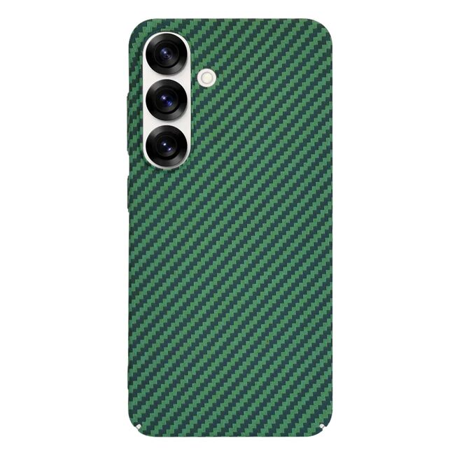 Husa pentru  Samsung Galaxy S25 CarbonFiber UltraSlim, Lightweight, Verde