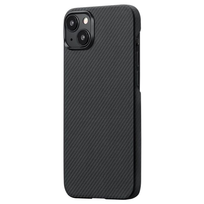 Husa pentru  iPhone 15 Plus compatibila MagSafe High Grade Aramid Fiber Series - negru royal