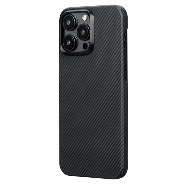Husa pentru  iPhone 15 Pro Max compatibila MagSafe High Grade Aramid Fiber Series - negru royal
