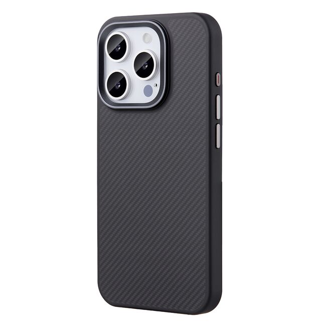 Husa pentru  iPhone 15 Pro compatibila MagSafe Premium Aramid Fiber - negru