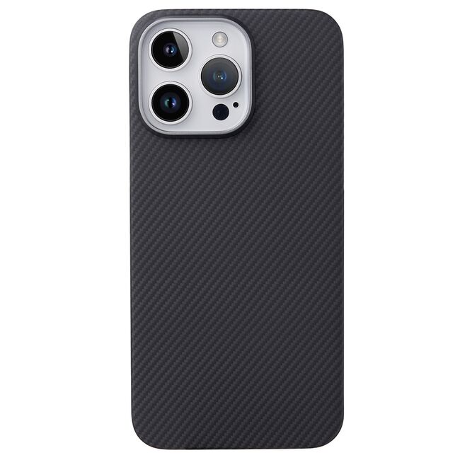 Husa pentru  iPhone 15 Pro compatibila MagSafe Premium Aramid Fiber - negru