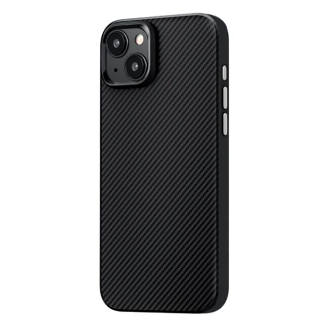 Husa pentru  iPhone 15 compatibila MagSafe Premium Aramid Fiber - negru