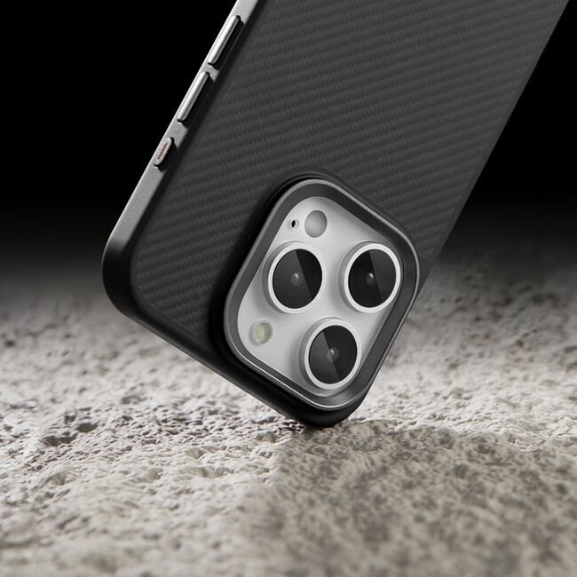 Husa pentru  iPhone 16 Plus compatibila MagSafe Premium Aramid Fiber - negru