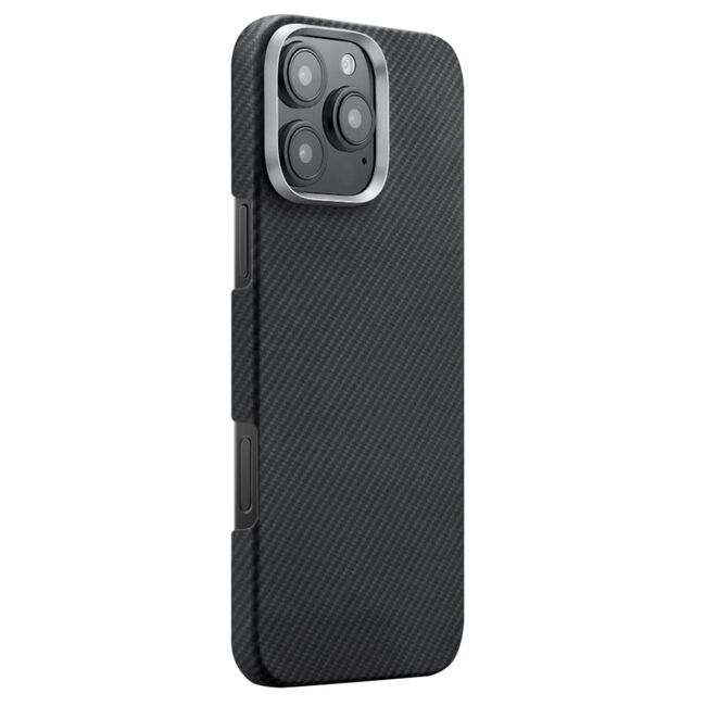 Husa pentru  iPhone 16 Pro Max compatibila MagSafe High Grade Aramid Fiber Series - negru royal