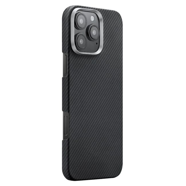 Husa pentru  iPhone 16 Pro compatibila MagSafe High Grade Aramid Fiber Series - negru royal