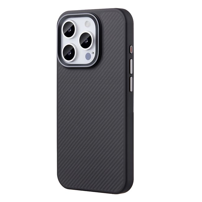 Husa pentru  iPhone 16 Pro compatibila MagSafe Premium Aramid Fiber - negru