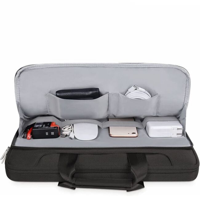Geantă Pocket Bag pentru Laptop 13-14 Inch – compatibila Macbook, Lenovo, Microsoft, Acer, HP, Asus, Protecție Elegantă și Funcțională pentru Echipamentele Tale, negru