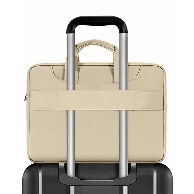Geantă Pocket Bag pentru Laptop 13-14 Inch – compatibila Macbook, Lenovo, Microsoft, Acer, HP, Asus, Protecție Elegantă și Funcțională pentru Echipamentele Tale, bej