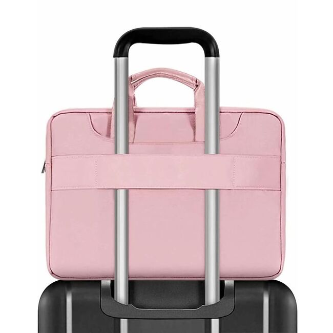 Geantă Pocket Bag pentru Laptop 13-14 Inch – compatibila Macbook, Lenovo, Microsoft, Acer, HP, Asus, Protecție Elegantă și Funcțională pentru Echipamentele Tale, roz