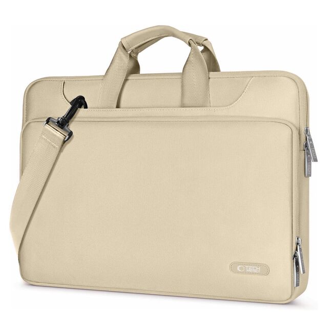 Geantă Pocket Bag pentru Laptop 15-16 Inch – compatibila Macbook, Lenovo, Microsoft, Acer, HP, Asus, Protecție Elegantă și Funcțională pentru Echipamentele Tale, bej
