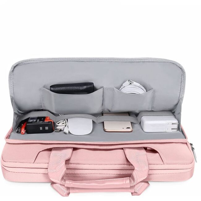 Geantă Pocket Bag pentru Laptop 15-16 Inch – compatibila Macbook, Lenovo, Microsoft, Acer, HP, Asus, Protecție Elegantă și Funcțională pentru Echipamentele Tale, roz