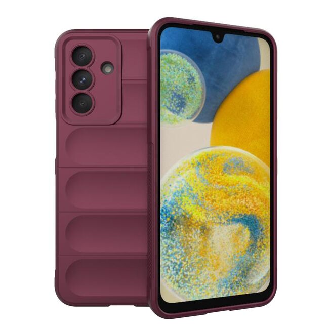 Husa pentru  Samsung Galaxy A26 Liquid Silicone, Microfibre Lining, Non-Slip Airbag Design, Bordeaux