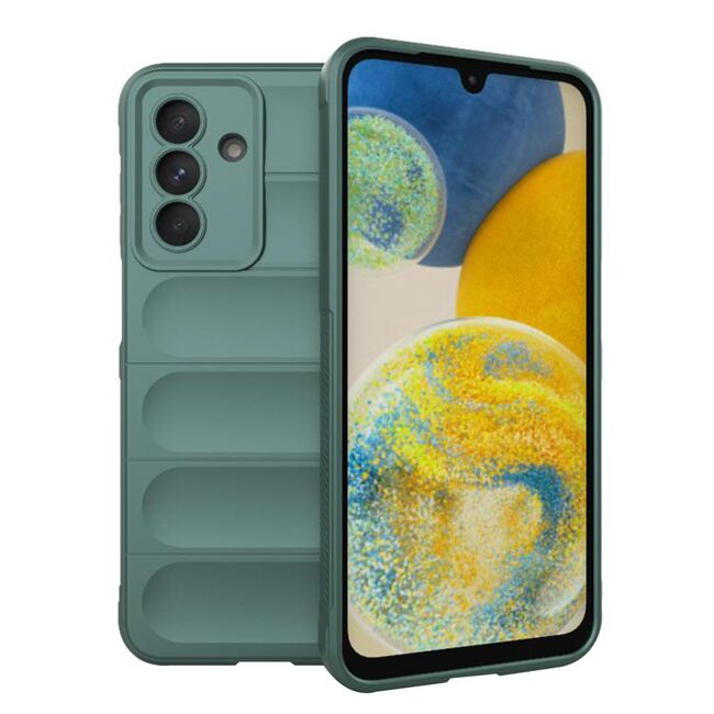 Husa pentru  Samsung Galaxy A26 Liquid Silicone, Microfibre Lining, Non-Slip Airbag Design, Verde