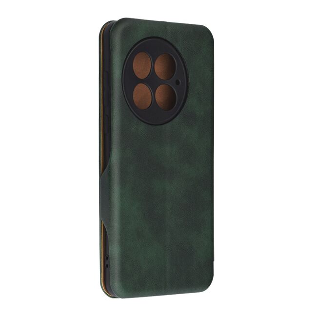 Husa tip carte pentru OnePlus 13 Smart Wallet fata - spate protectie 360 - Verde