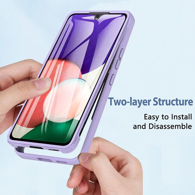 Pachet 360: Husa cu folie integrata pentru  Samsung Galaxy A26 Cover360 fata / spate - Albastru