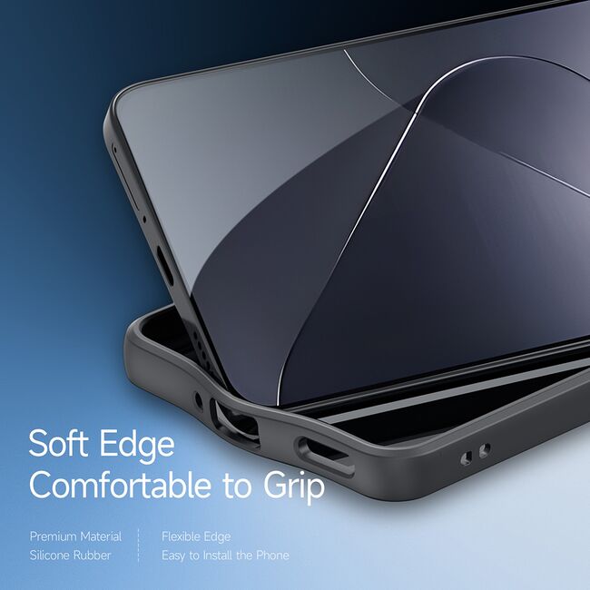 Husa pentru  Xiaomi 15 Flowing Lines Comfort Grip - transparent