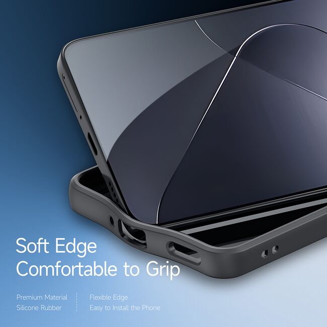 Husa pentru  Xiaomi 15 Pro Flowing Lines Comfort Grip - transparent